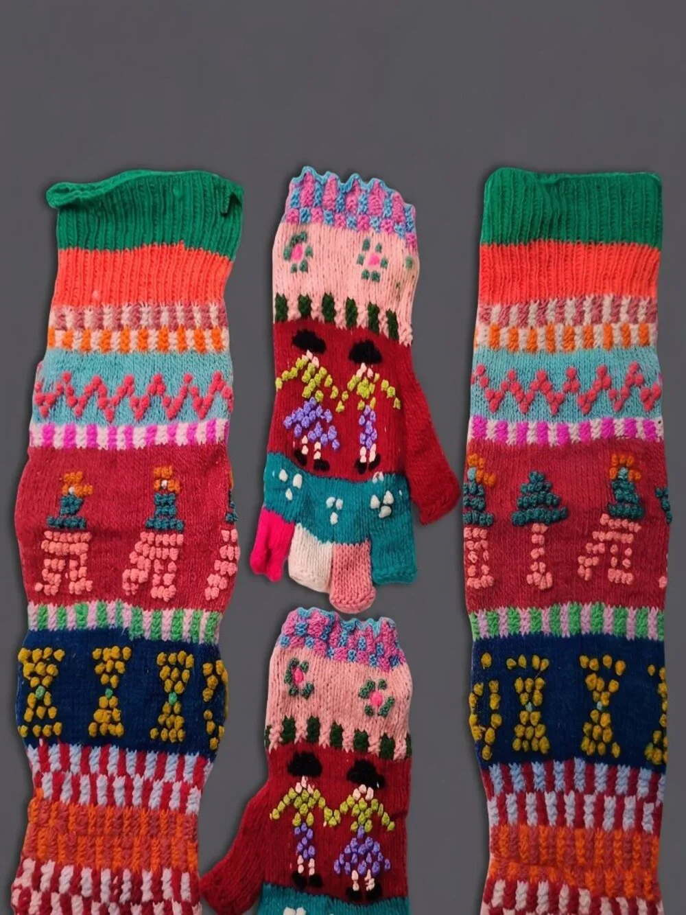 Cusco Sheep Wool Gloves and Booties Set